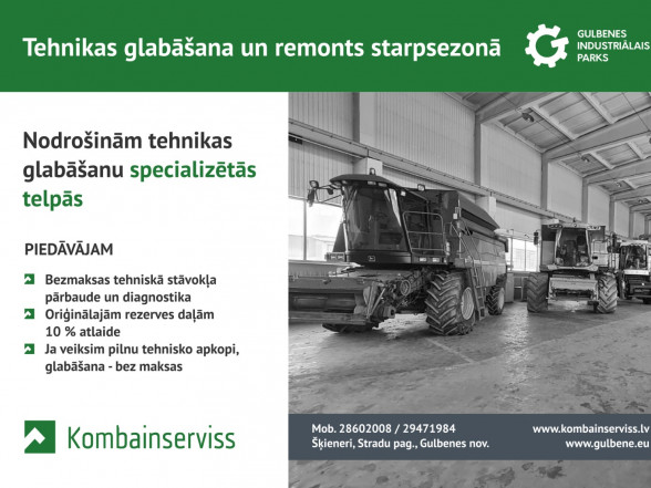 Tehnikas glabāšana un remonts starpsezonā