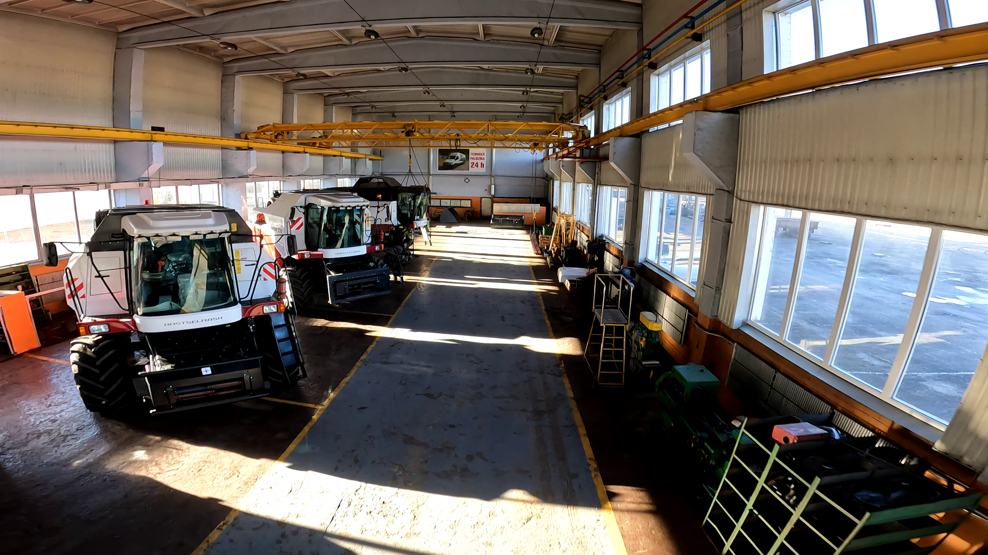 Kombaini uz ziemas glabāšanu mūsu telpās